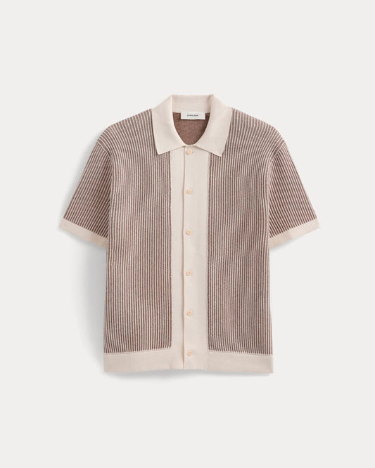 Button-Down Resort Polo | Birch/Brown