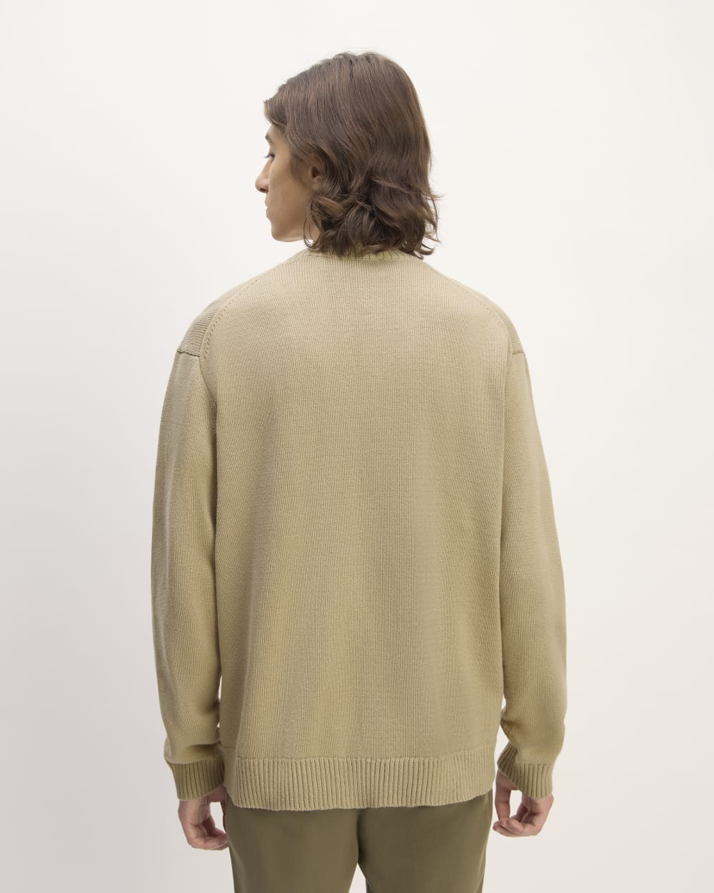 The Classic Sweater in Everyday Cotton | Trench Coat Khaki