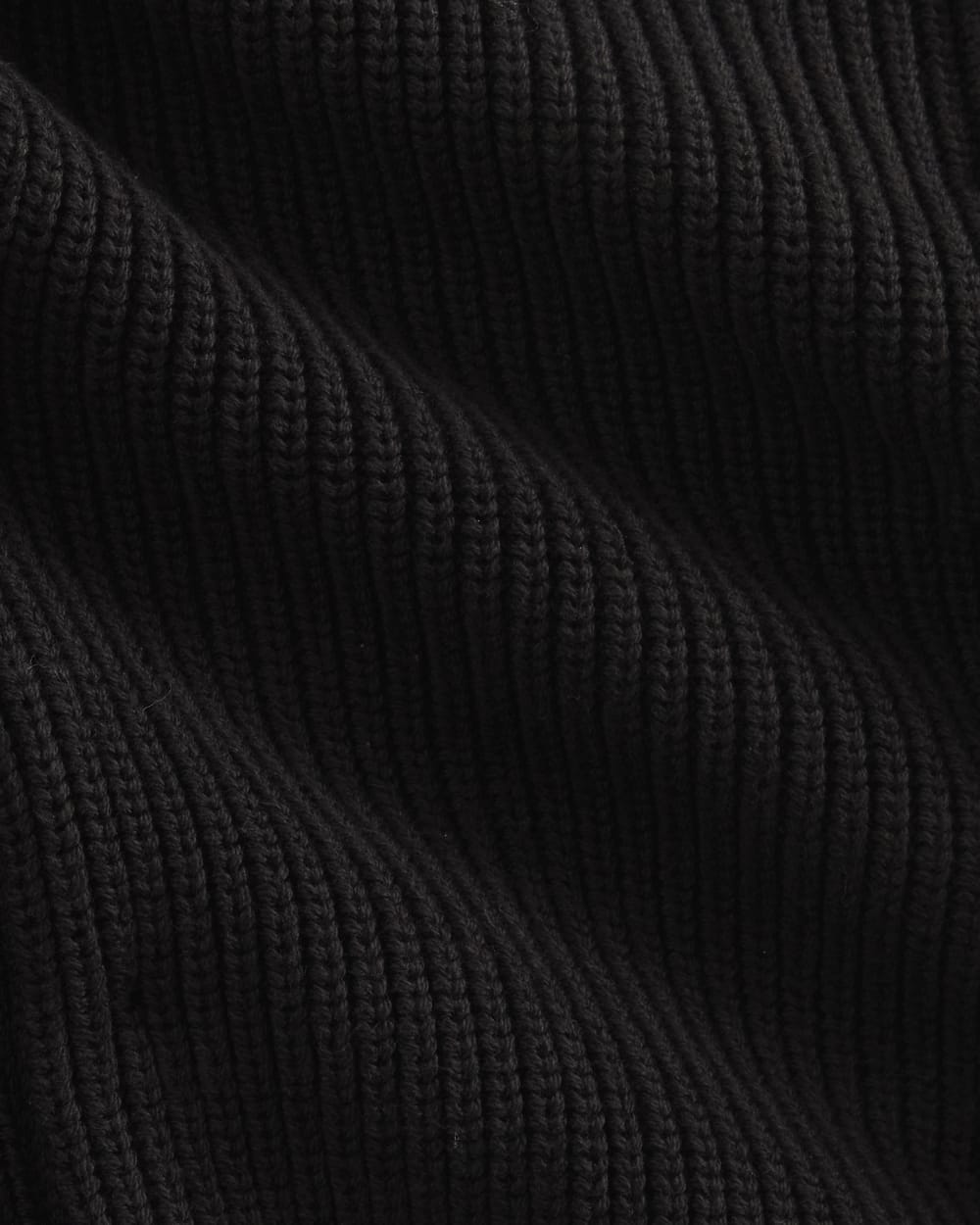 The Full-Zip Sweater in Everyday Cotton | Black