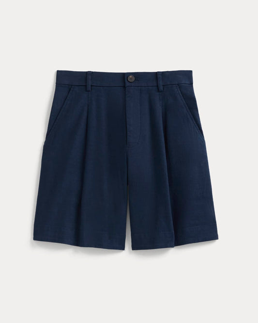 Tailored A-Line Short | Navy