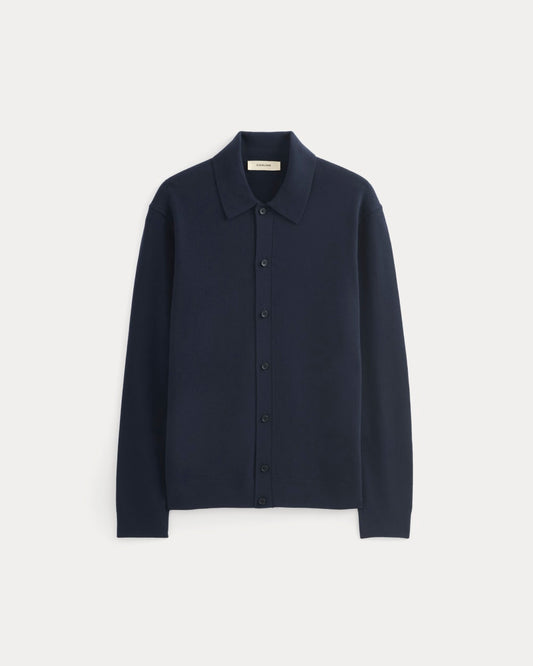 Ultrasoft Button-Down Sweater | Navy
