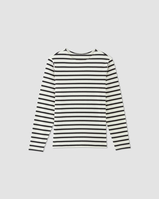 The Premium-Weight Long-Sleeve Mariner Tee | Canvas / Black