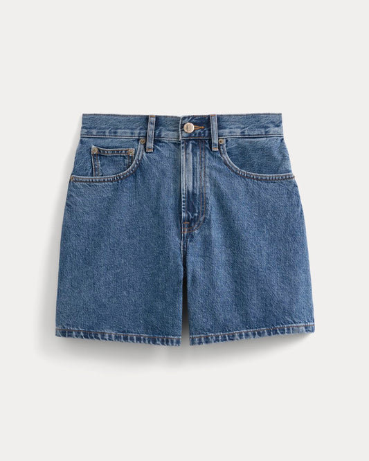 Way-High® A-Line Denim Short | Ocean