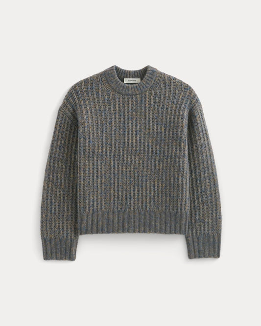 Waffle Sweater in Cloud | Blue Multi Twist