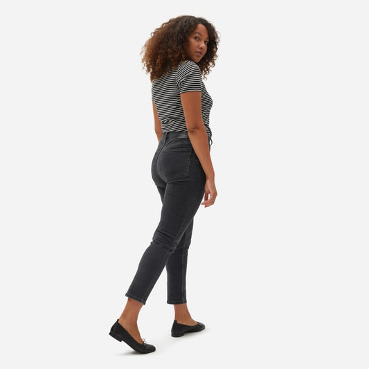The Curvy Cheeky® Straight Jean | Washed Black | 26.5" Inseam