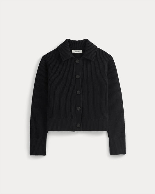 Shrunken Cardigan in Everyday Cotton | Black