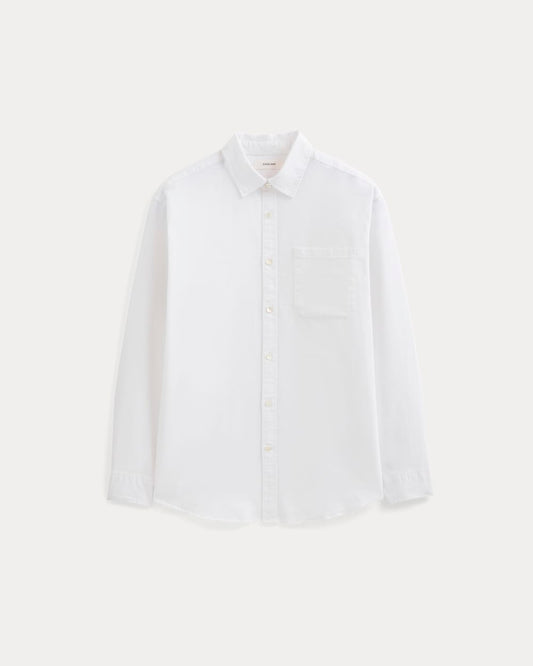Lightweight Oversized Oxford | White