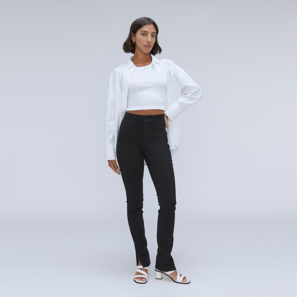 The Way-High® Skinny Split Hem Jean | Black