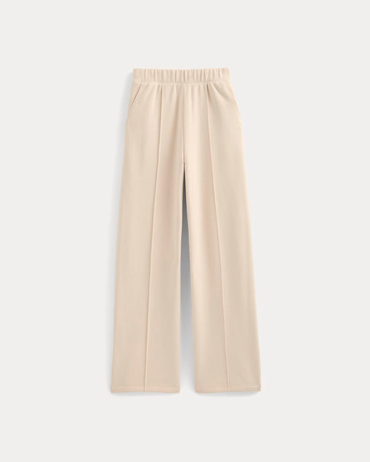 Lightweight Terry Pintuck Sweatpant | Parchment