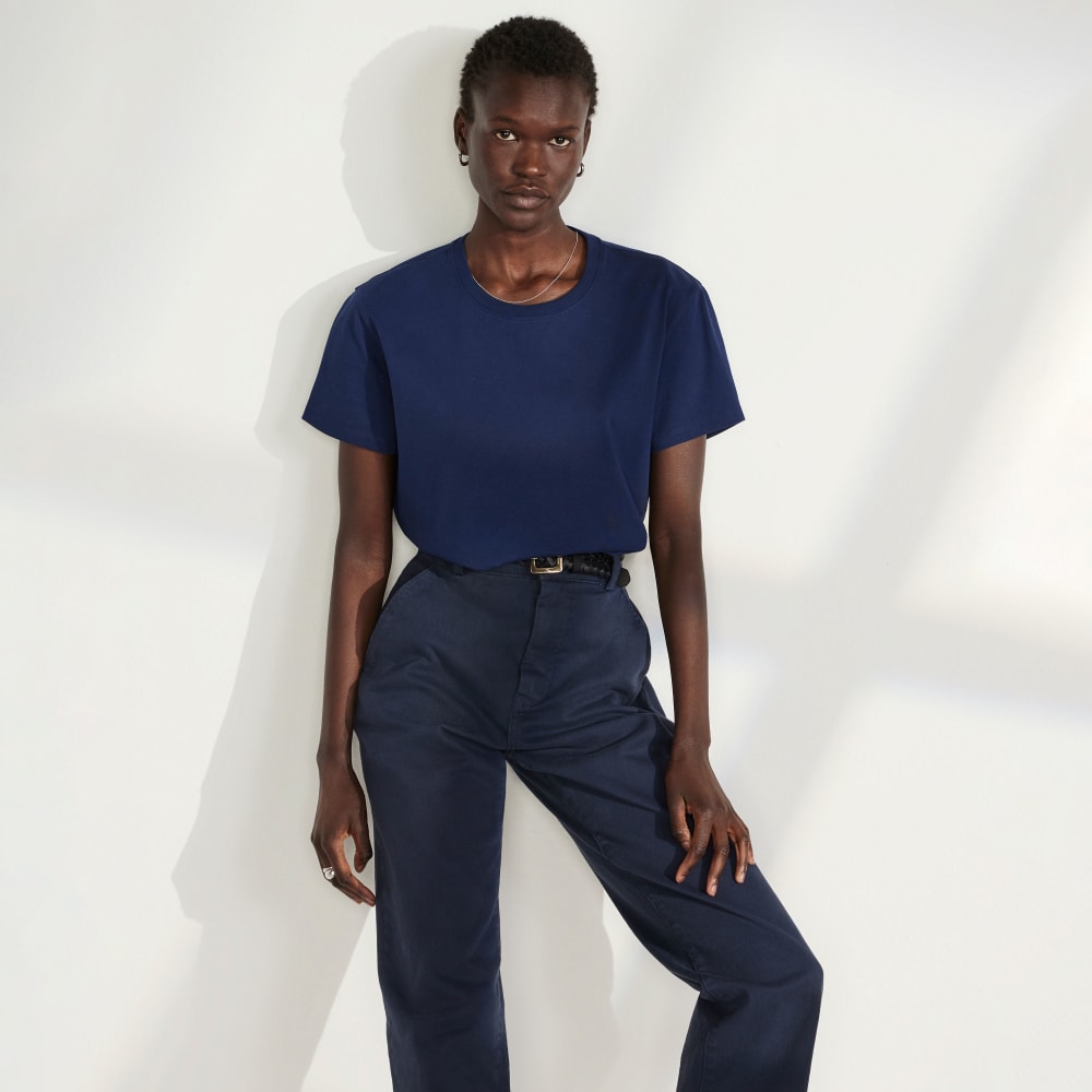 The Organic Straight-Leg Pant | Navy