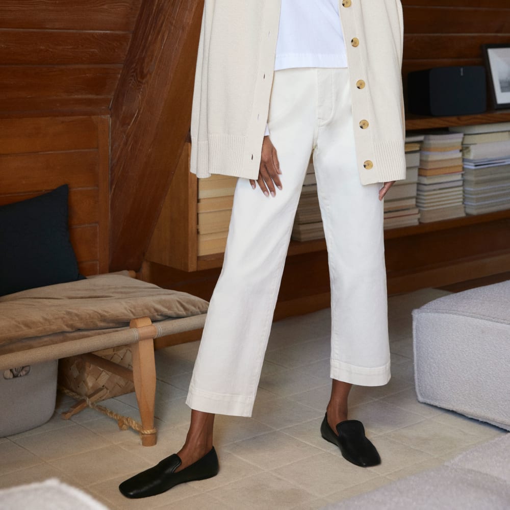 The Organic Straight-Leg Pant | Bone