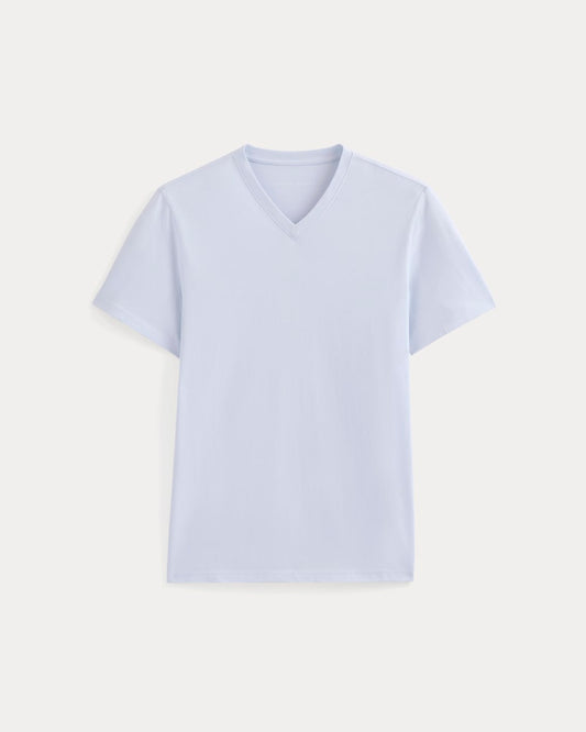 The Essential Organic V-Neck Tee | Skywriting
