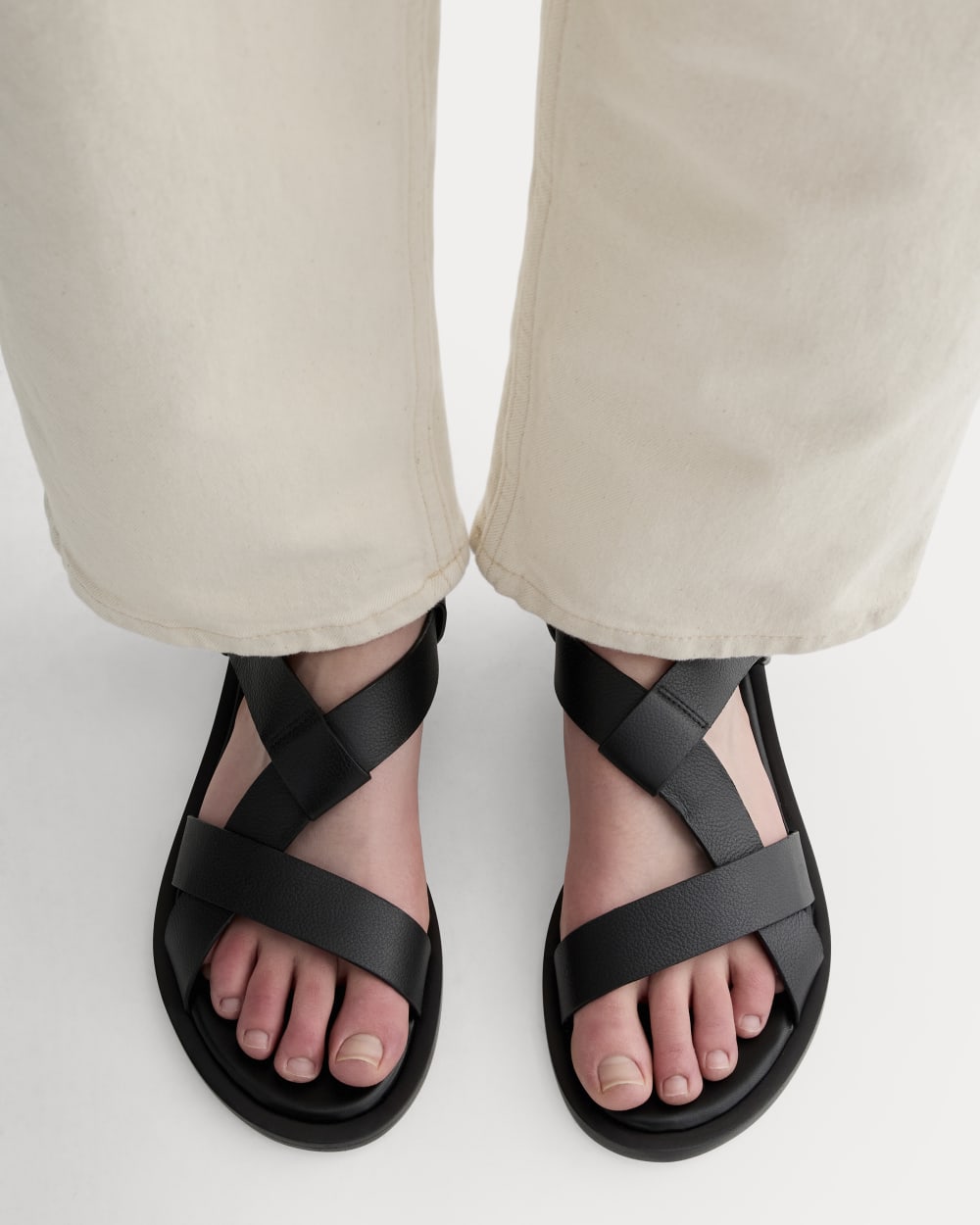 The City Strap Sandal | Black