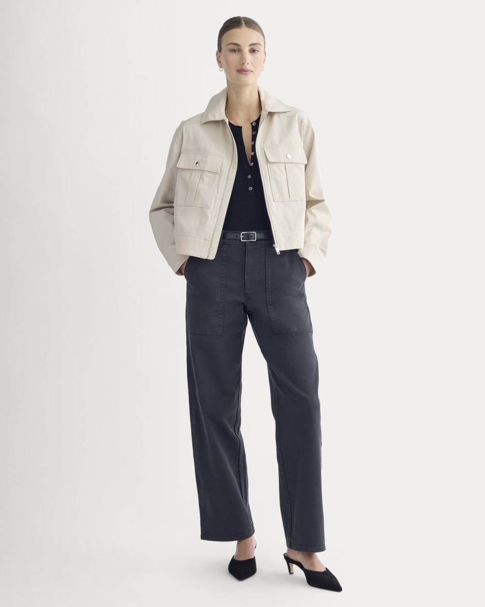 The Cropped Utility Jacket | Peyote