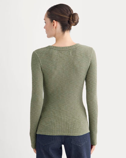 The Cozy Rib Henley | Kalamata