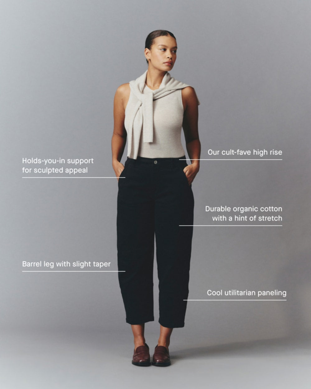 The Utility Barrel Pant | Navy | Tall
