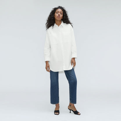 The Way Long Oxford Shirt | White