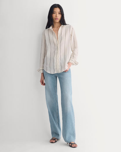 The Must-Have Shirt in Linen | Gardenia/Meteorite