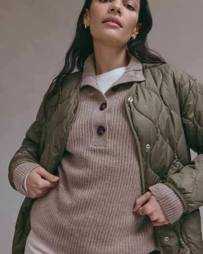 The Long Quilted Liner | Kalamata