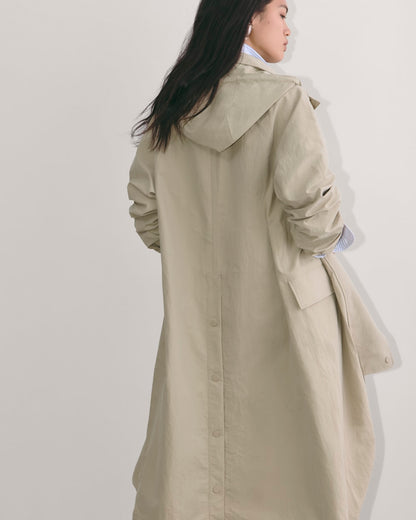 The Oversized Anorak | Trench Coat Khaki