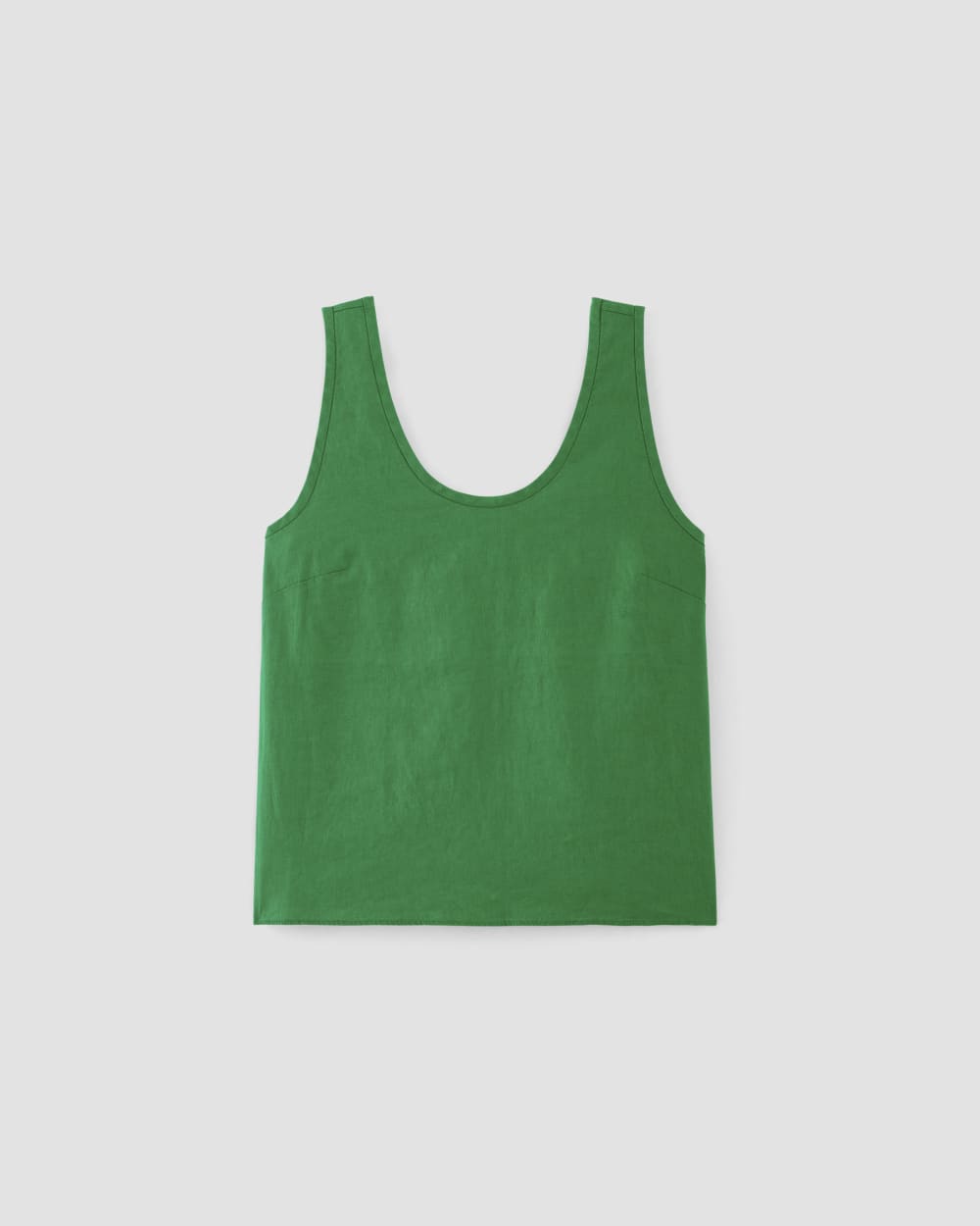 The Scoop Tank in Linen | Grass Green