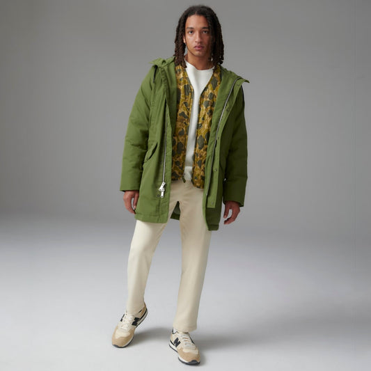 The ReNew Long Parka | Moss
