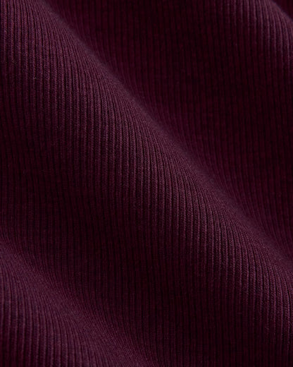 The Luxe Rib Long-Sleeve Crew | Heathered Port Royale