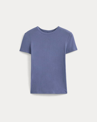 Tissue Short-Sleeve Crew | Blue Dusk
