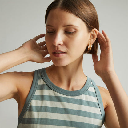 The Tank in Essential Cotton | Green Balsam / Seagrass