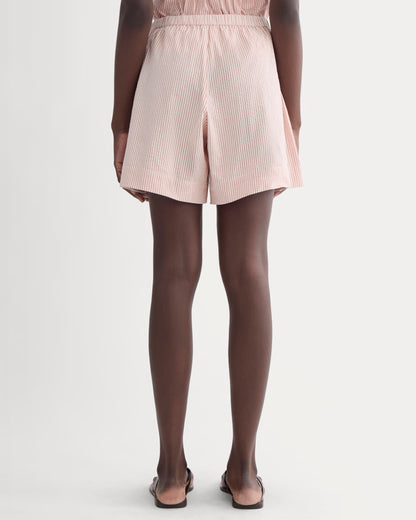 The Seersucker Pull-On Short | Soft Orange