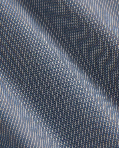 The Easy Barrel Pant | Dark Denim Pinstripe
