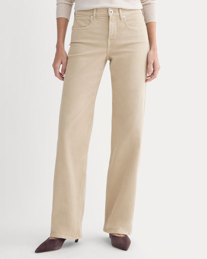 The Column Jean | Garment-Dyed Tan | 33" Inseam