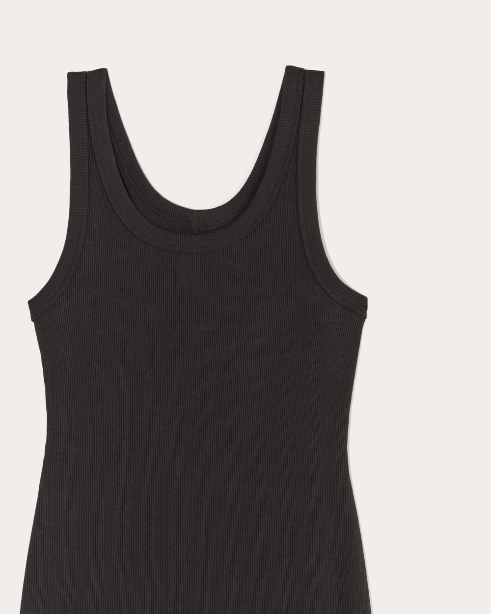 The ’90s Rib Dress | Black