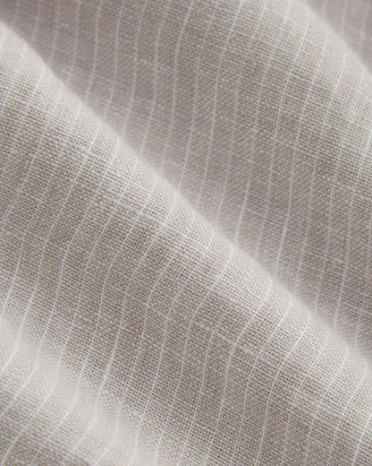 The Linen Easy Short | Stone / White