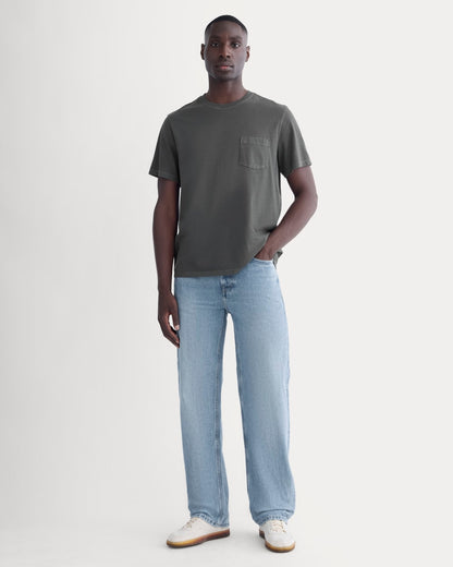 The Essential Organic Garment-Dyed Crew | Black