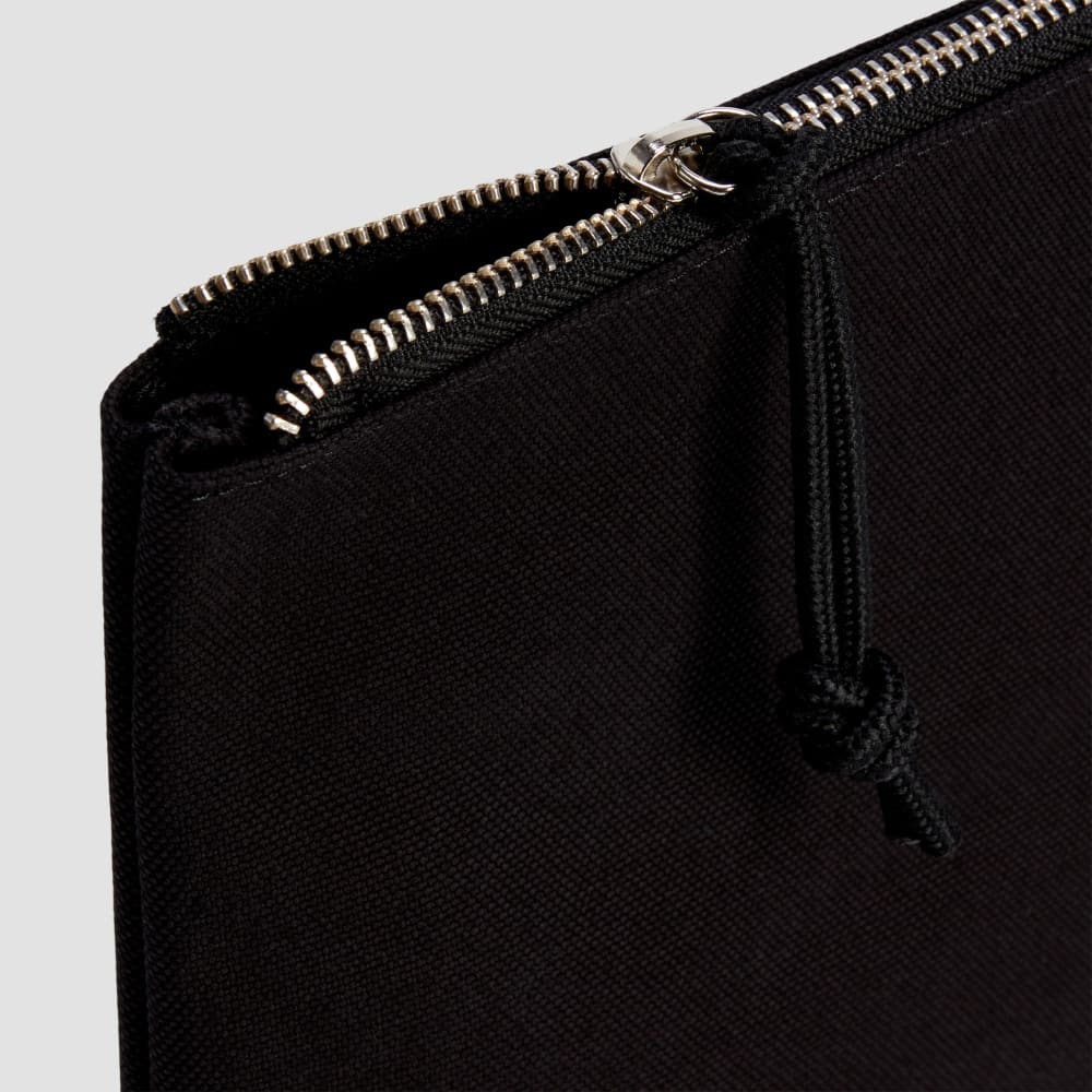 The Organic Canvas Pouch | Black