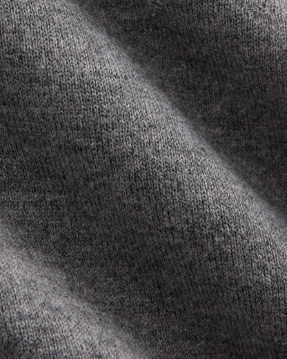 Double Knit Crew in Cotton Merino | Mid Grey/Graphite