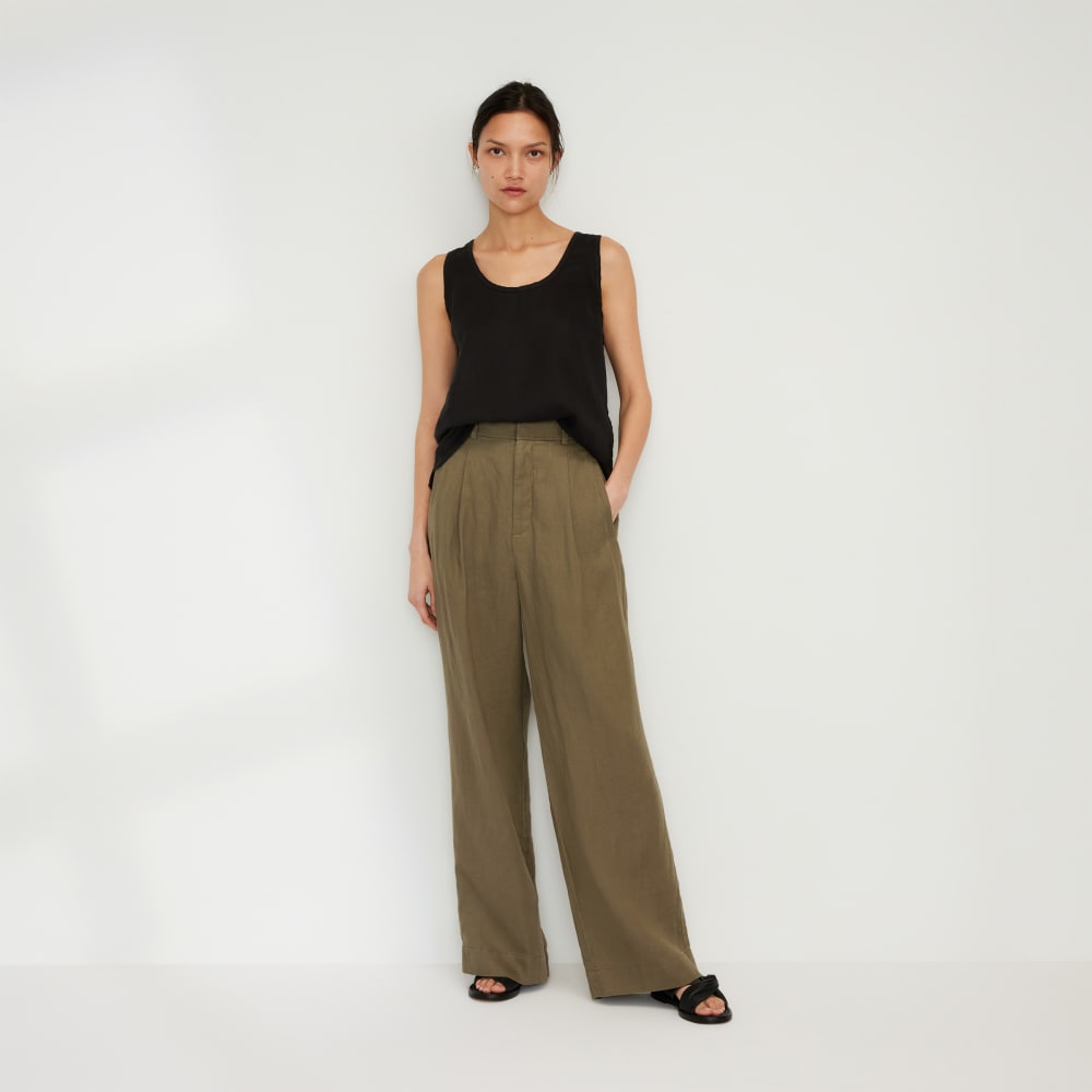 The Linen Way-High® Drape Pant  | Kalamata