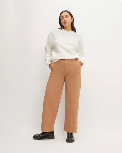 The ReNew Fleece Oversized Crew | Bone