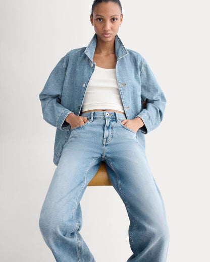 The Column Jean | Vintage Light Indigo | 31" Inseam