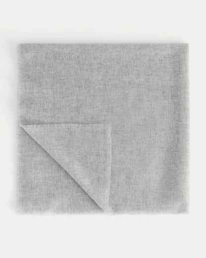 The Cashmere Feather Scarf | Heathered Grey