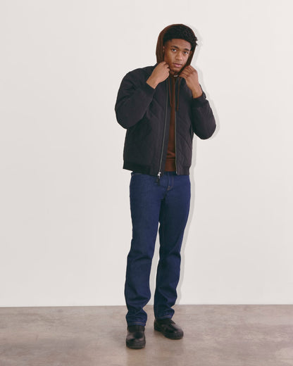 The Felted Merino Hoodie | Heather Mahogany