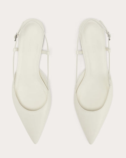 The Studio Slingback Flat | Canvas