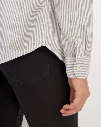 The Classic Oxford Shirt | Charcoal / White | Standard