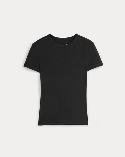 Tissue Short-Sleeve Crew | Black