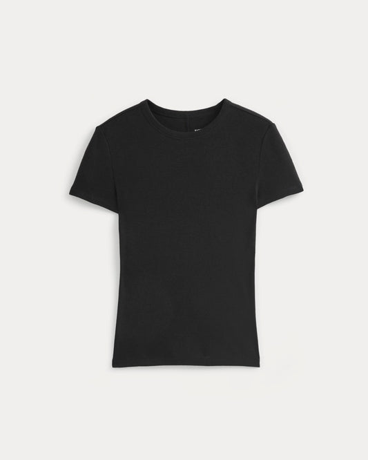 Tissue Short-Sleeve Crew | Black