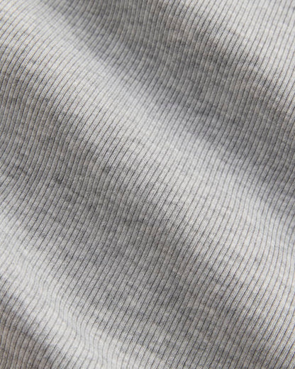 The Luxe Rib Henley | Classic Heather Grey