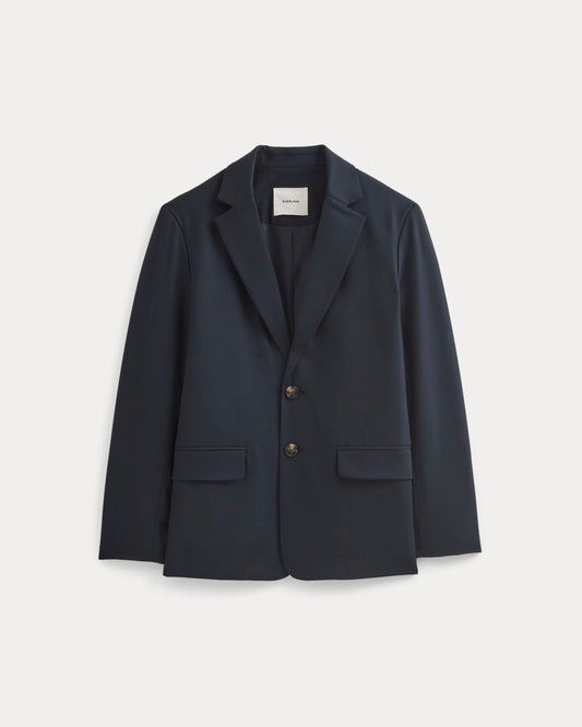 Tropical Wool Blazer | Dark Navy