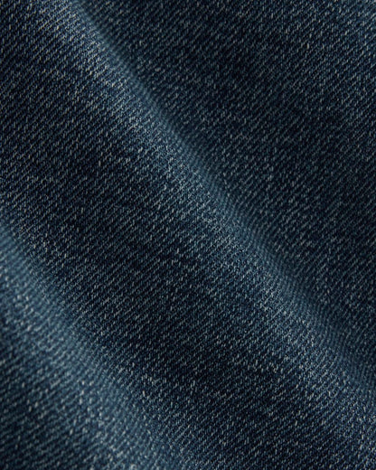 The Long A-Line Denim Short | Dark Indigo