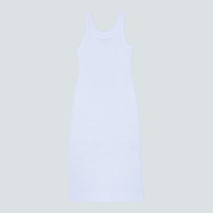 The ’90s Rib Dress | White